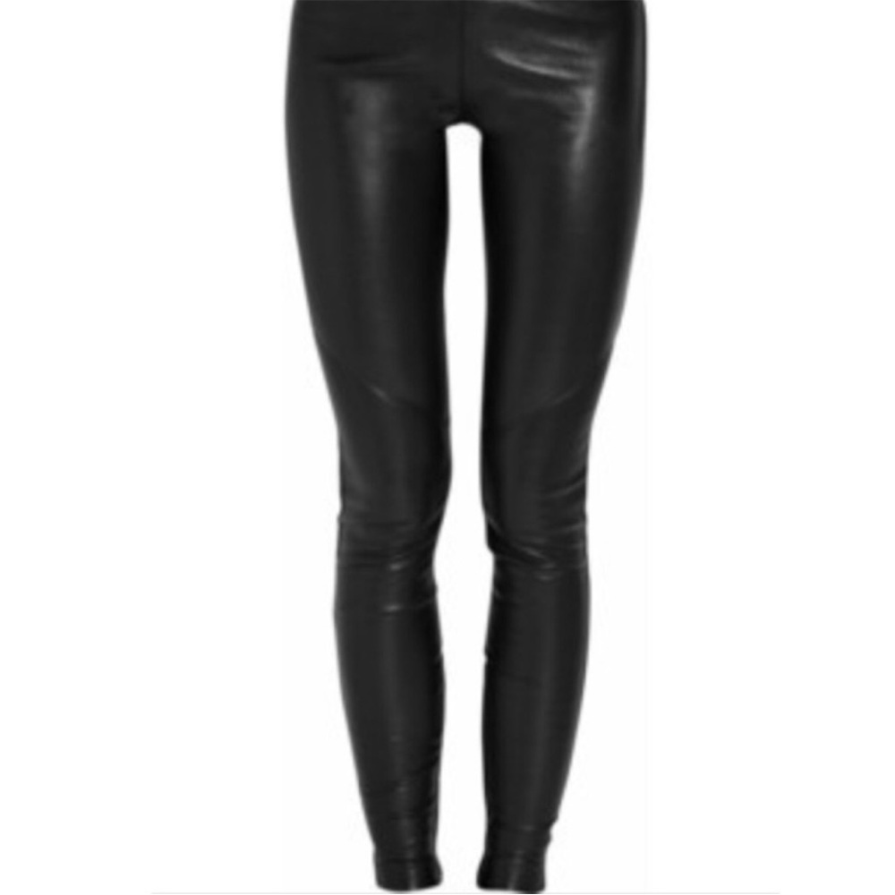 MASON Black leather pants
